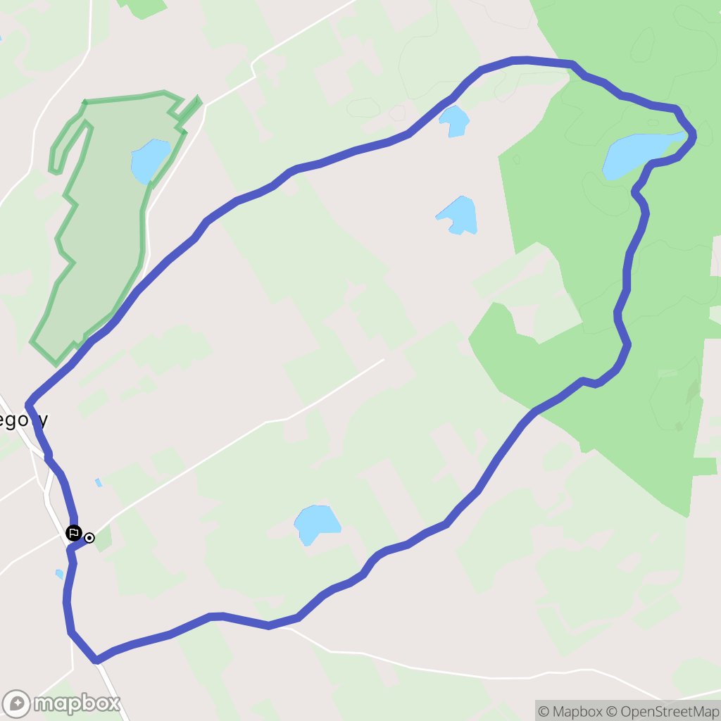 Żegoty: mapa trasy - Poland