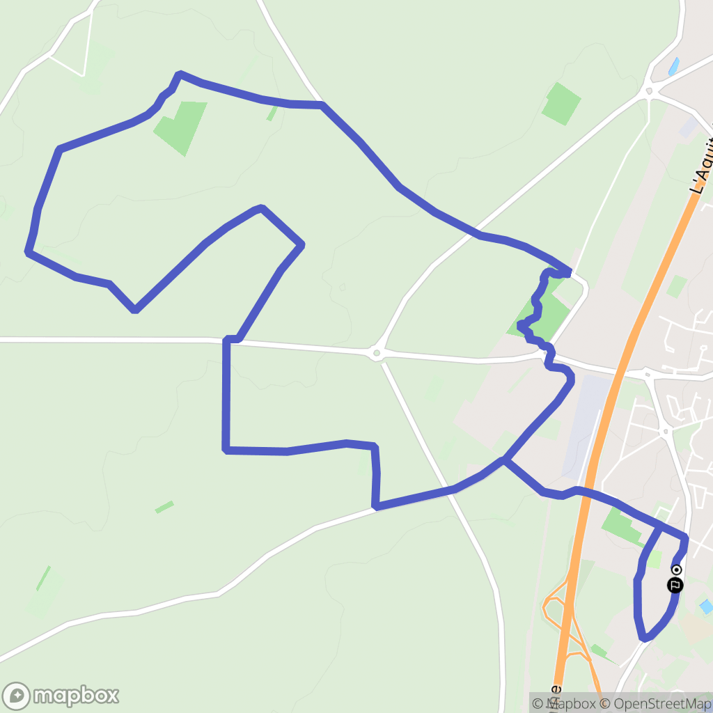 Jaunay-Marigny : carte du parcours de randonnée - France