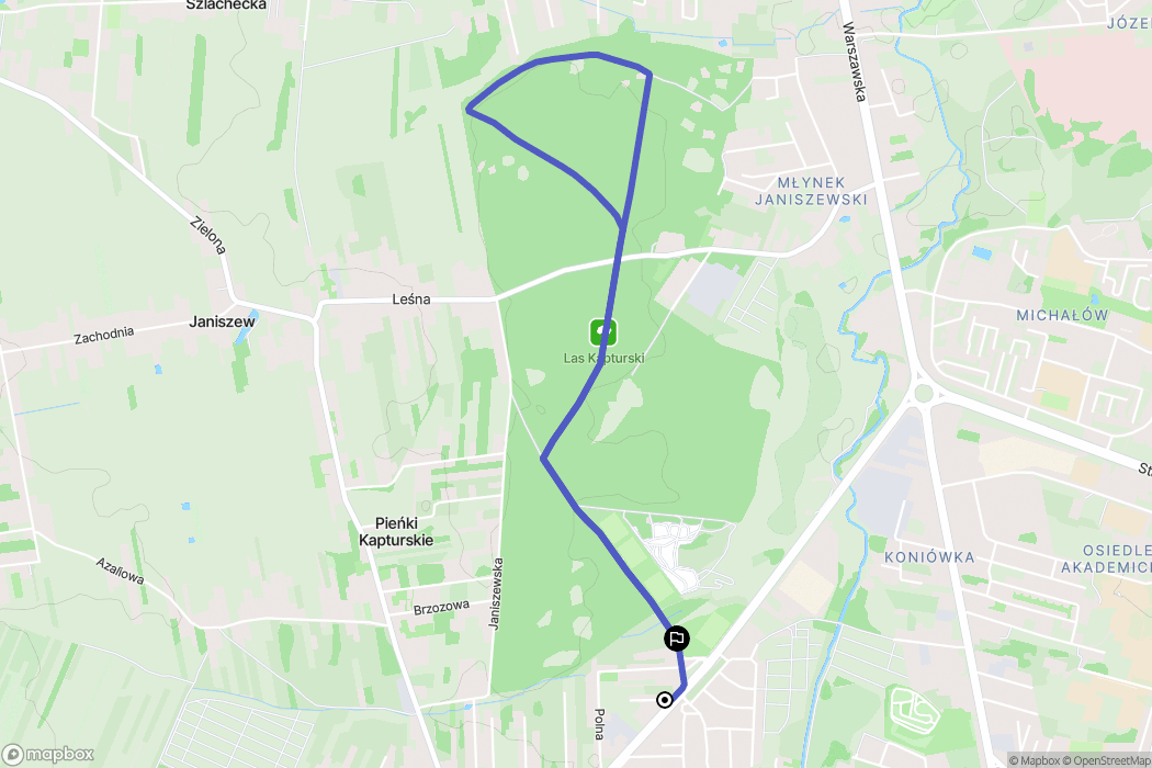 Radom: mapa trasy - Poland