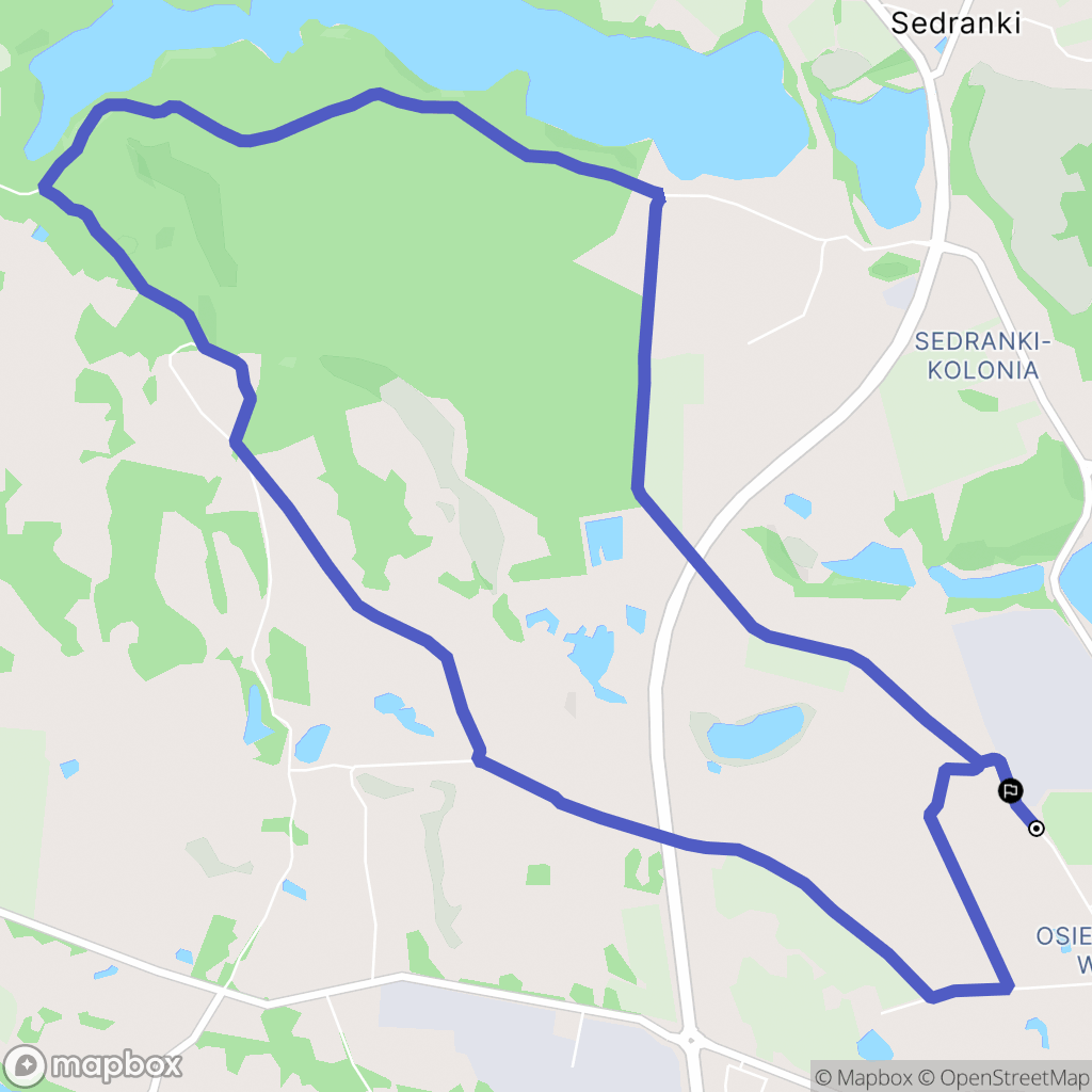 Olecko: mapa trasy - Poland