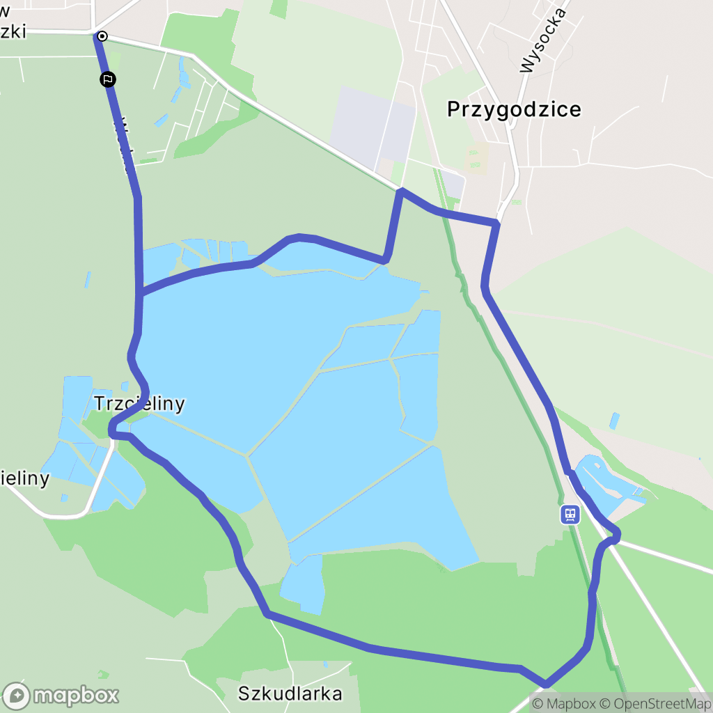 Janków Przygodzki: mapa trasy - Poland