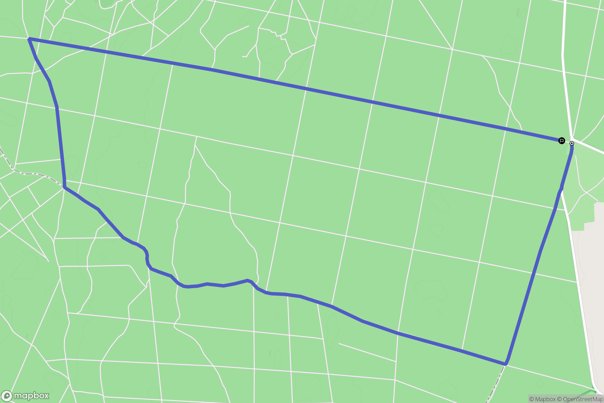 Krzyżowiec: mapa trasy - Poland