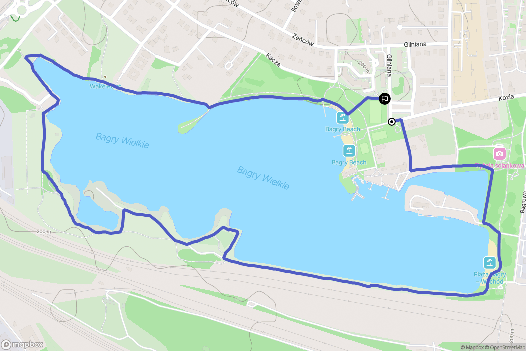Kraków: mapa trasy - Poland