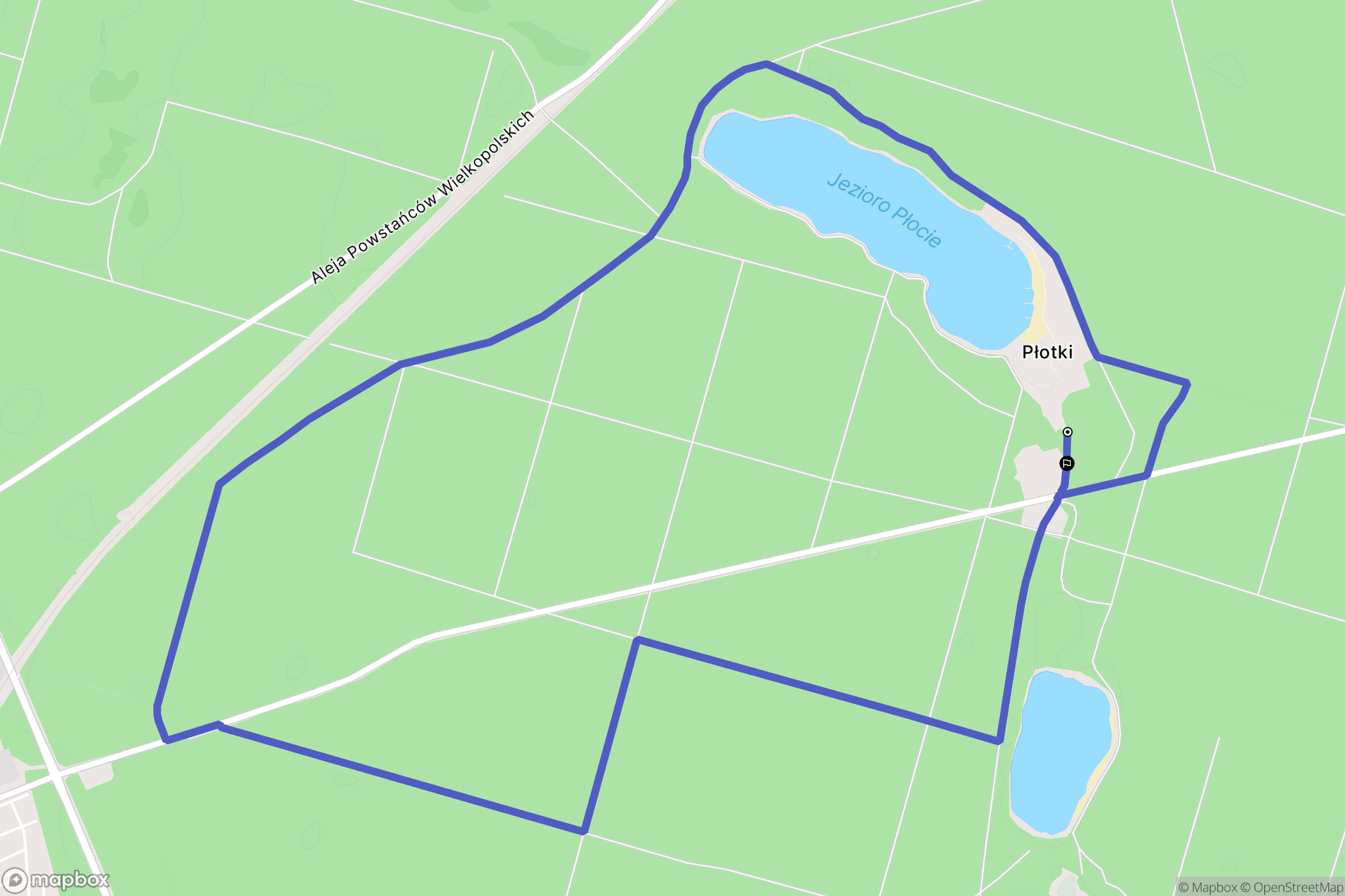 Piła: mapa trasy - Poland