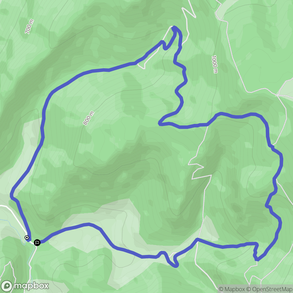 Beauregard-Baret : carte du parcours de randonnée - France