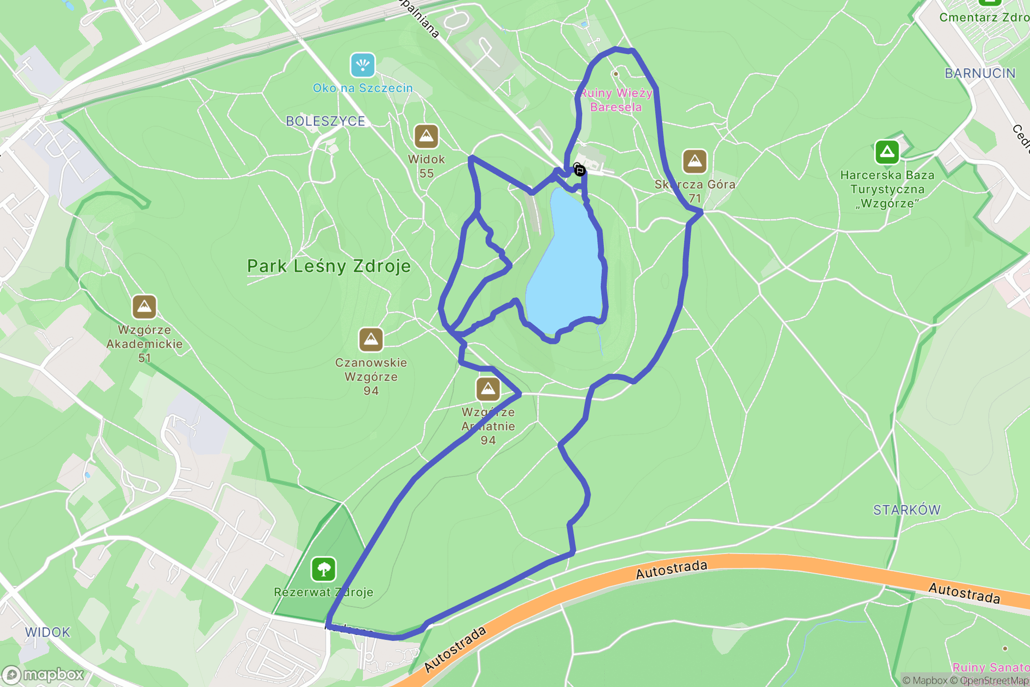 Szczecin: mapa trasy - Poland