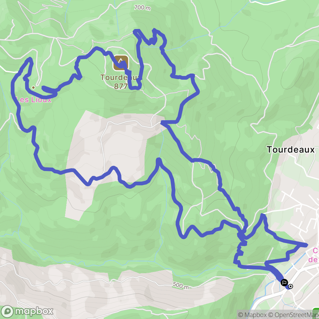 Peyruis : carte du parcours de randonnée - France