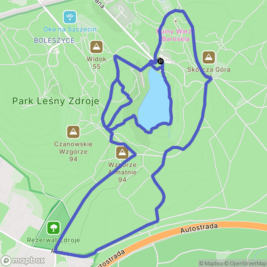 Szczecin: mapa trasy - Poland