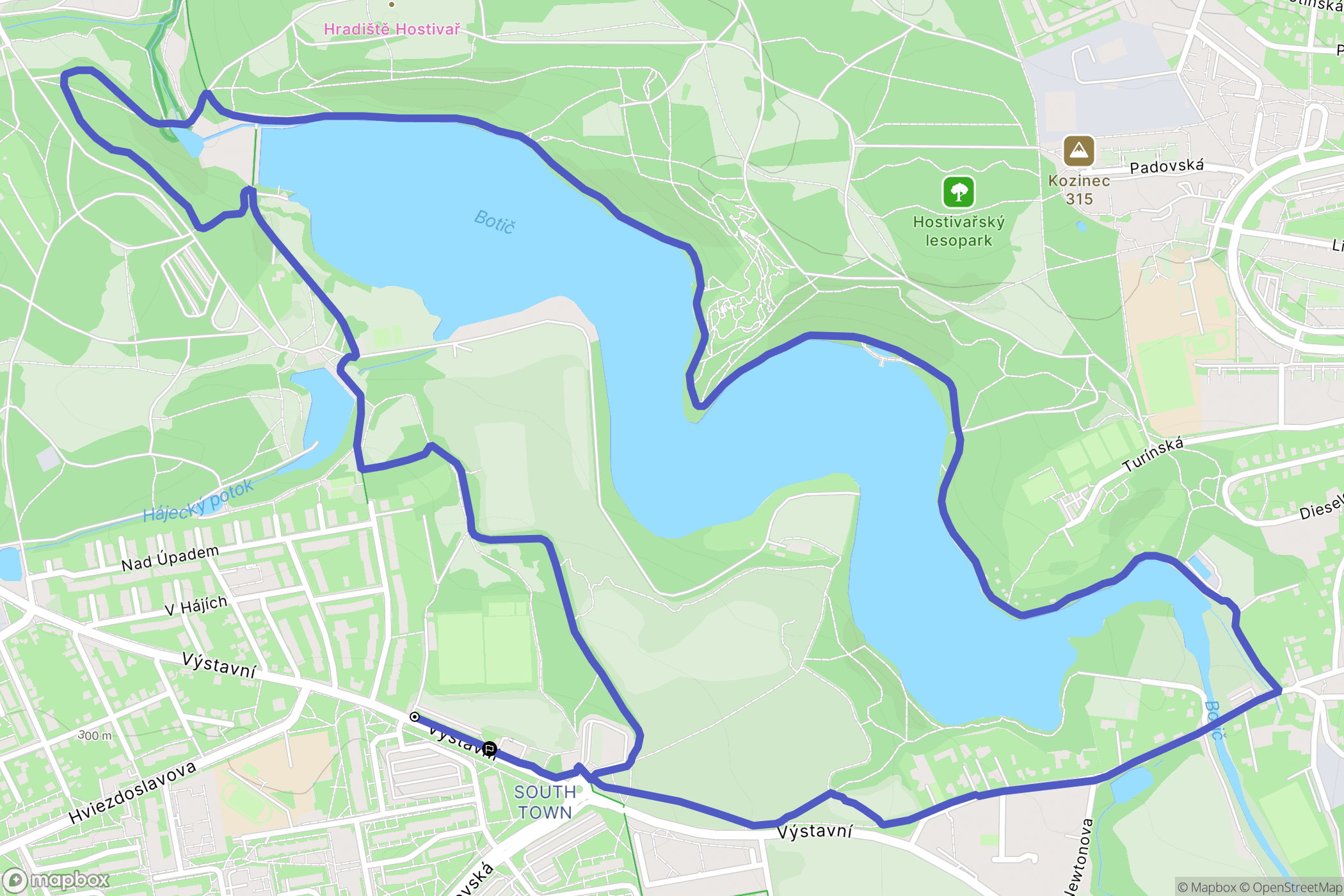 Prague: mapa trasy - Czechia