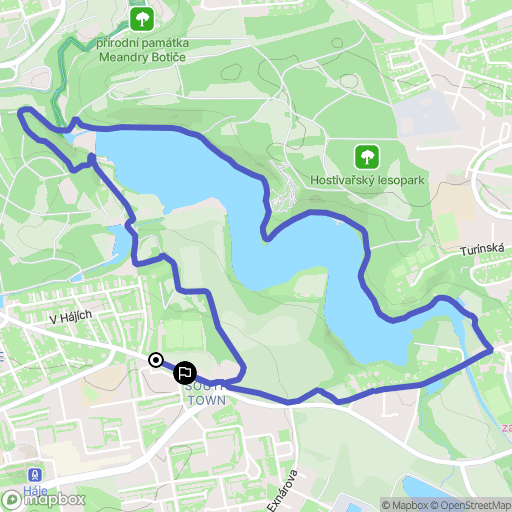 Prague: mapa trasy - Czechia