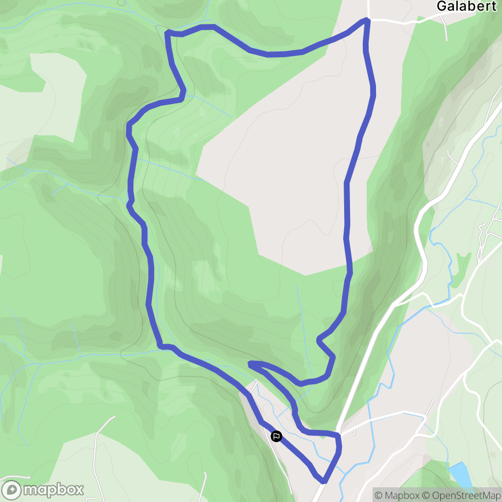 Saint-Antonin-Noble-Val : carte du parcours de randonnée - France