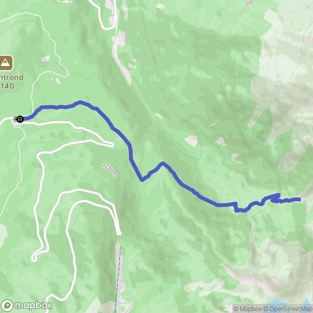 Saint-Martin-d'Uriage : carte du parcours de randonnée - France