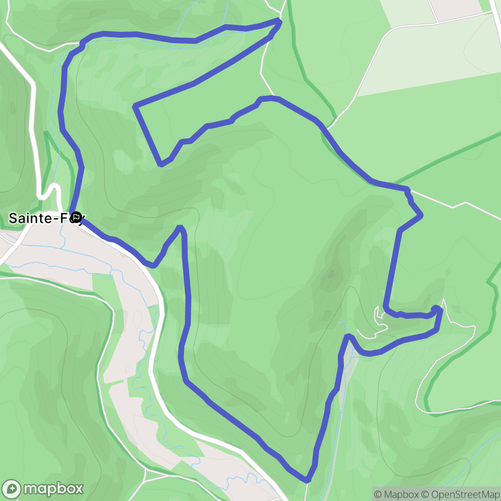 Messigny-et-Vantoux : carte du parcours de randonnée - France