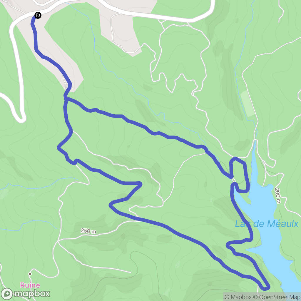 Seillans : carte du parcours de randonnée - France