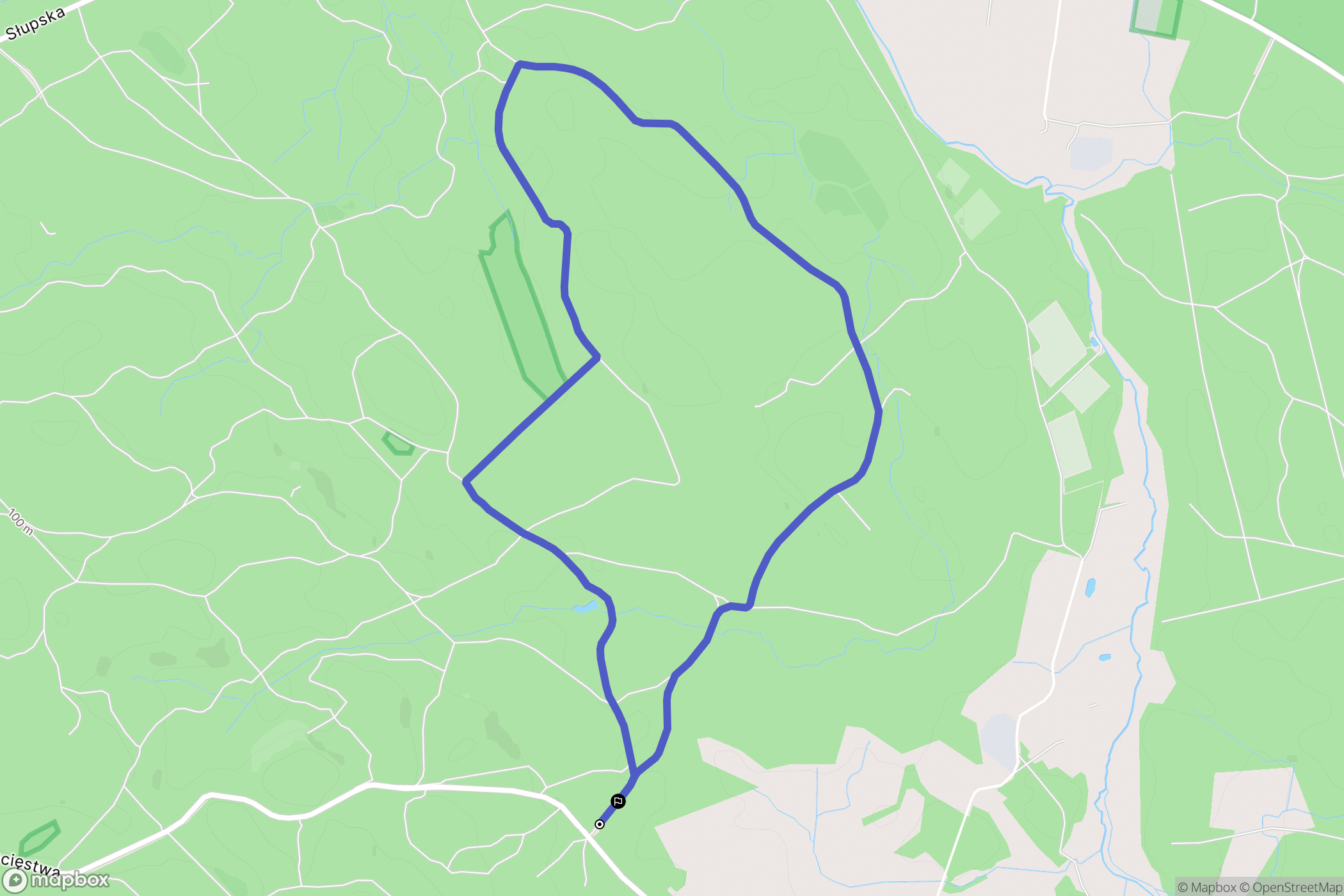 Koszalin: mapa trasy - Poland