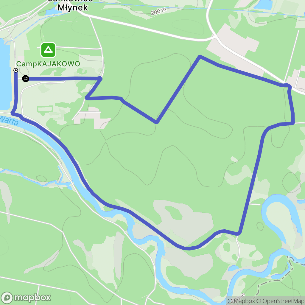 Zakrzówek Szlachecki: mapa trasy - Poland