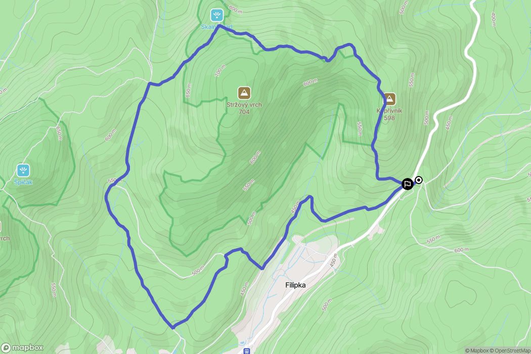 Oldřichov v Hájích: mapa trasy - Czechia