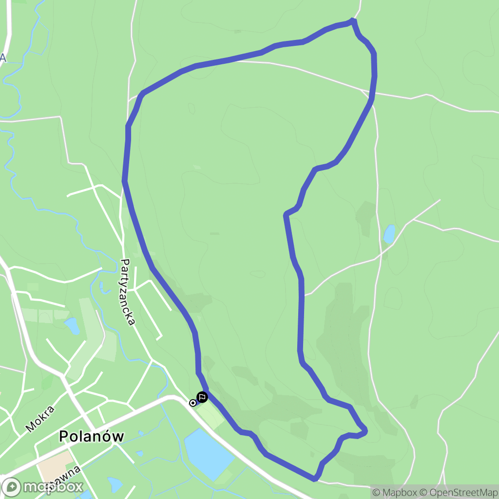 Polanów: mapa trasy - Poland