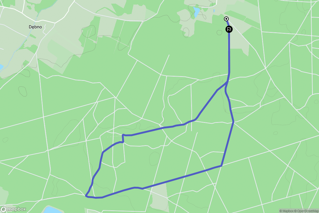 Rudno: mapa trasy - Poland