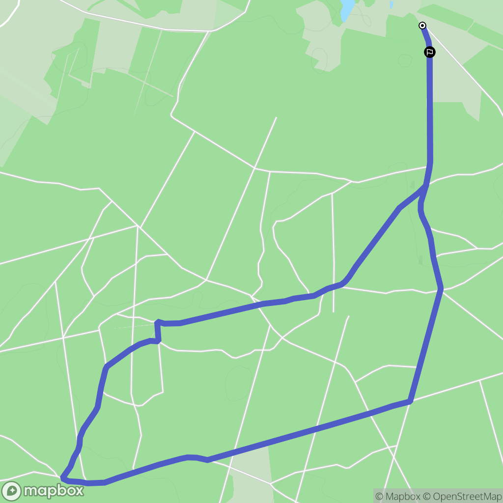 Rudno: mapa trasy - Poland