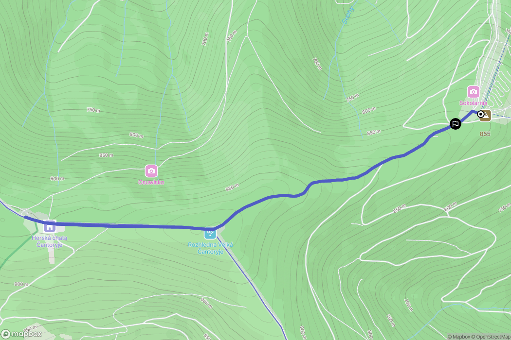 Wisła: mapa trasy - Poland