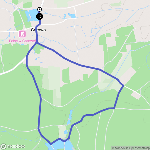 Górowo: mapa trasy - Poland