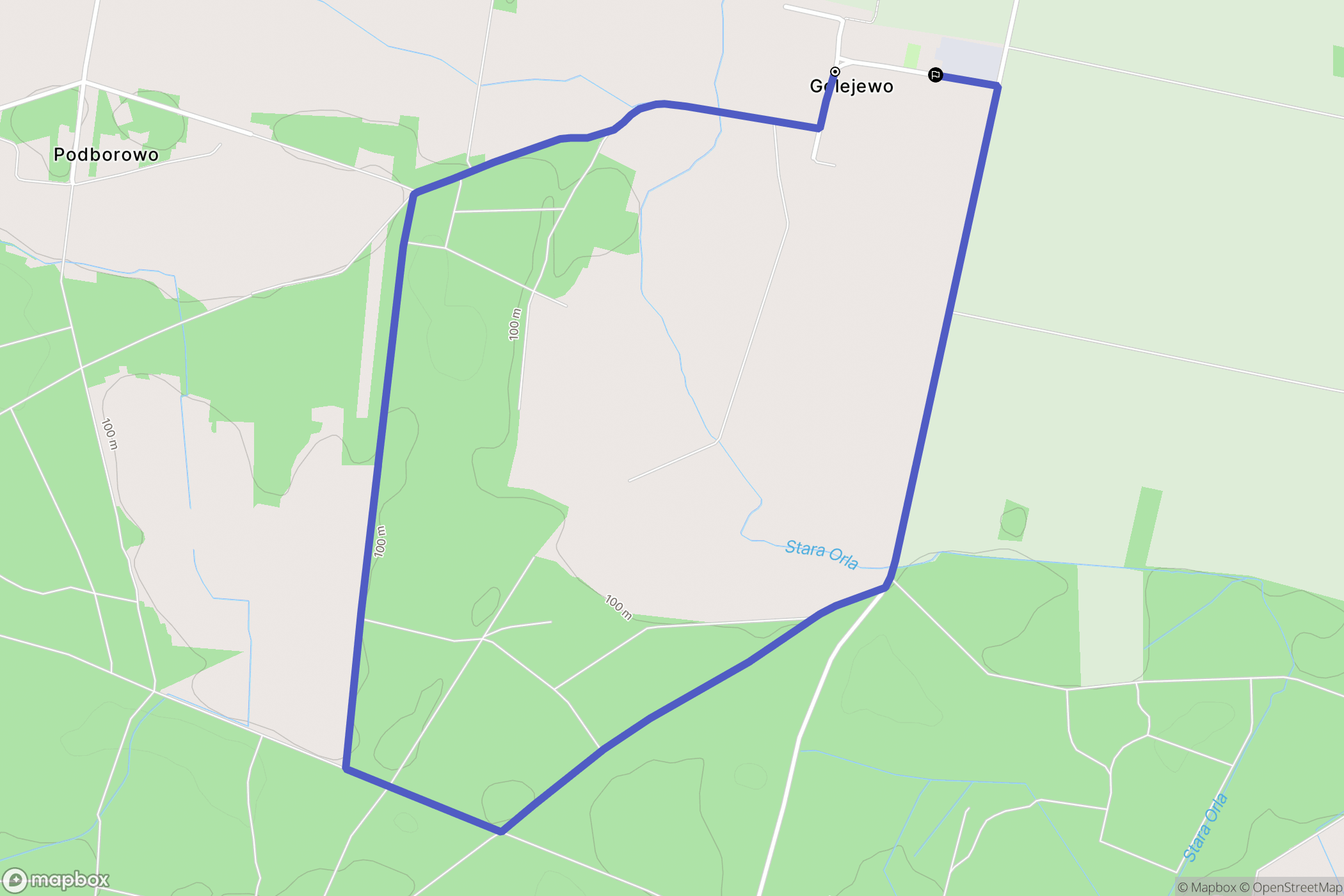 Golejewo: mapa trasy - Poland