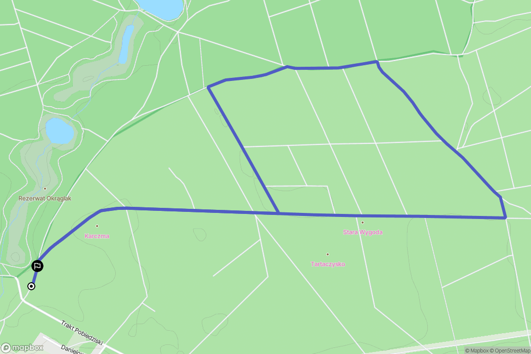 Nekla: mapa trasy - Poland