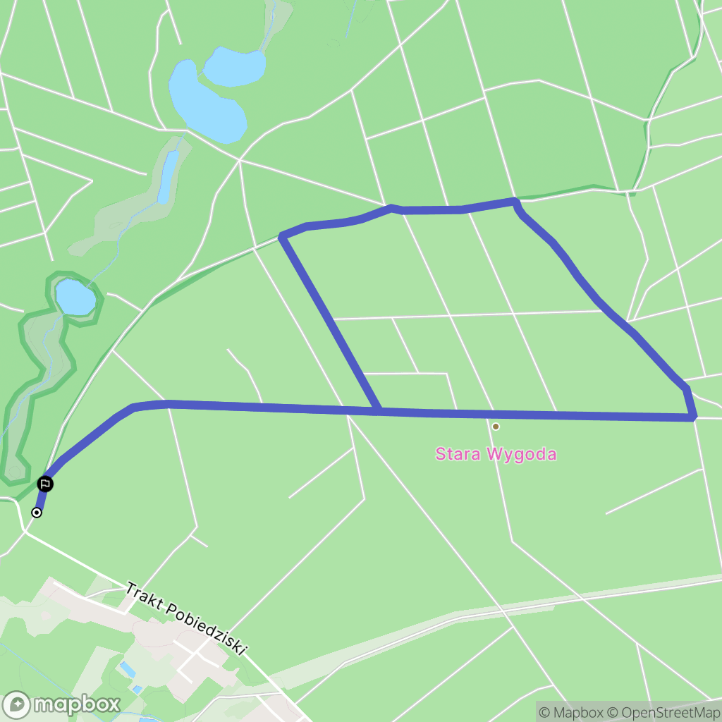 Nekla: mapa trasy - Poland