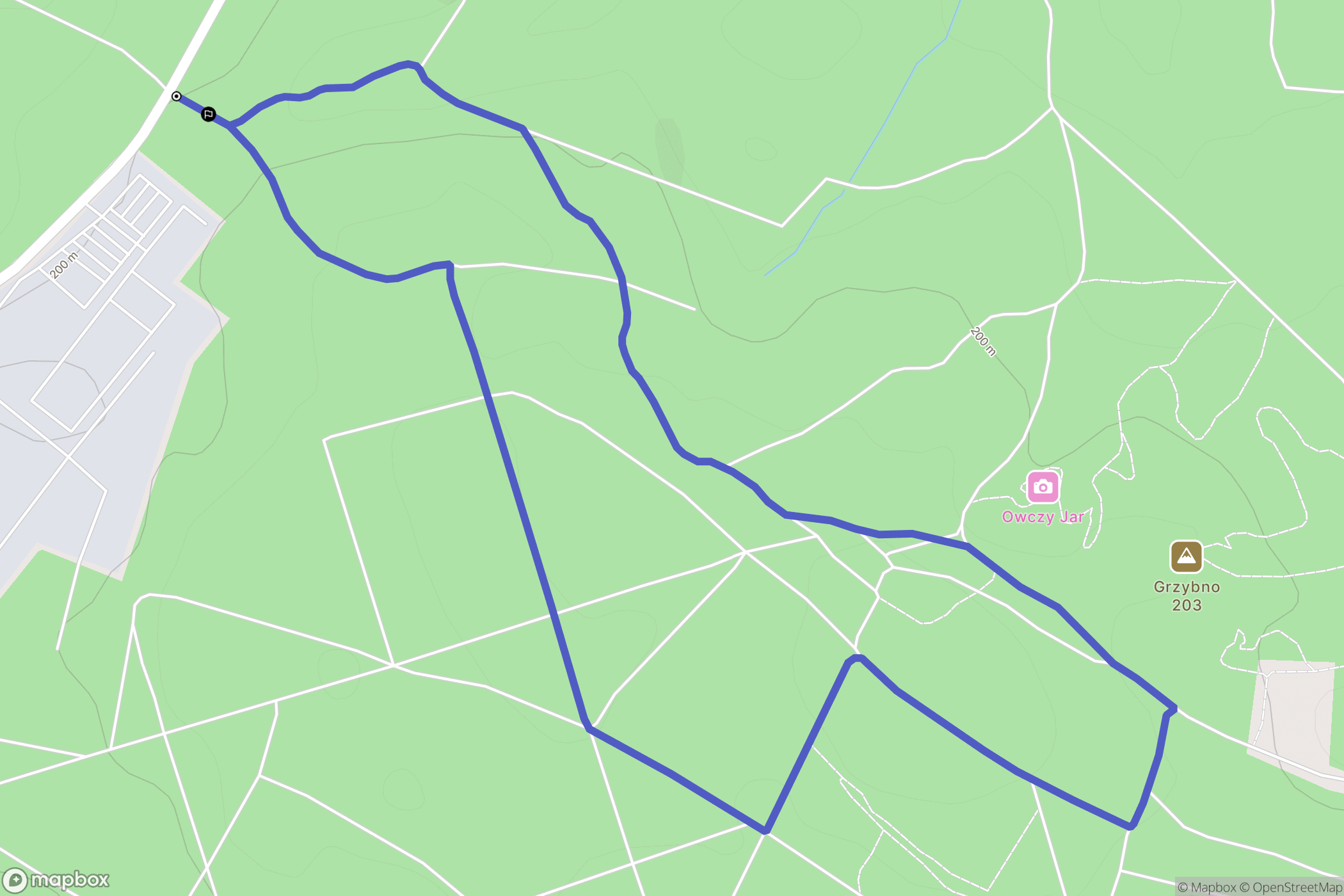 Rynarcice: mapa trasy - Poland