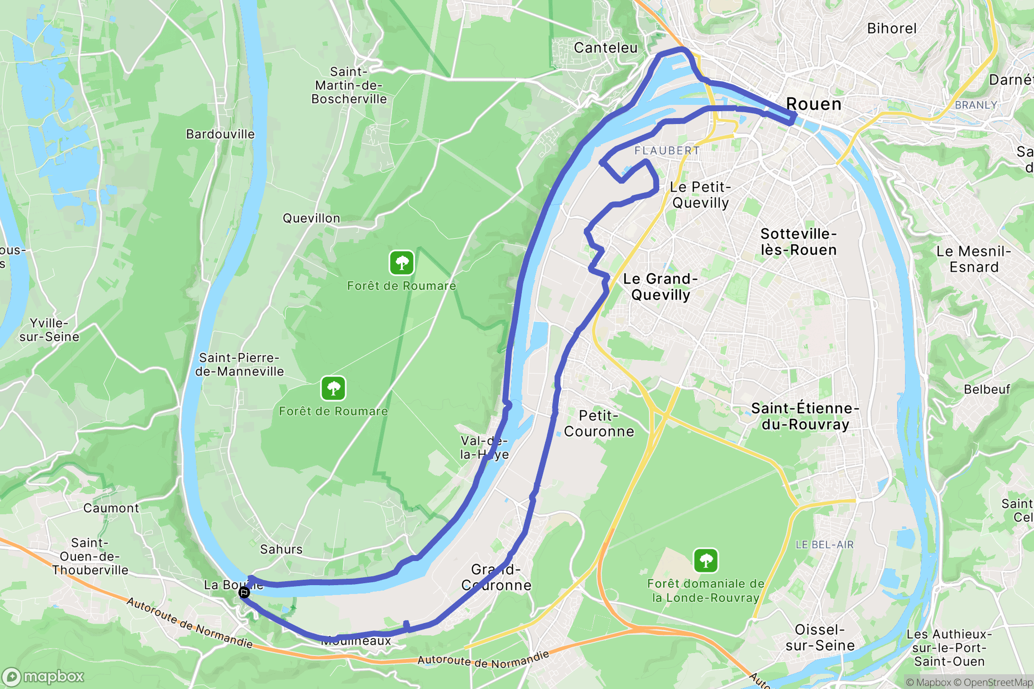 La Bouille: routekaart voor buitenactiviteiten - France