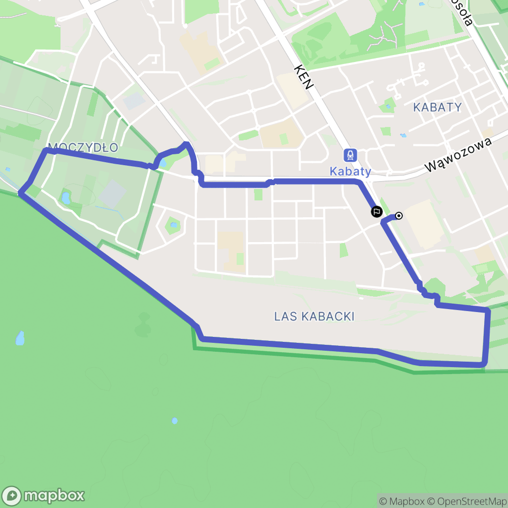 Warszawa: mapa trasy - Poland