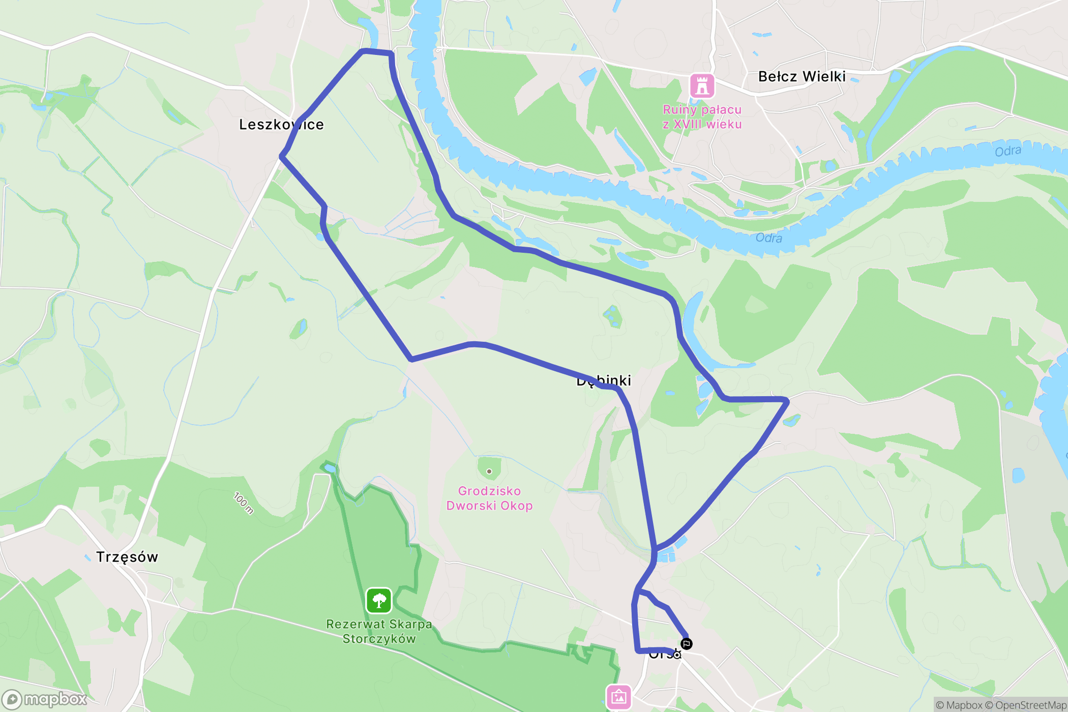 Orsk: mapa trasy - Poland