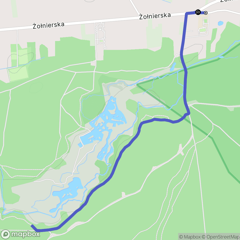 Dąbrowa Górnicza: mapa trasy - Poland