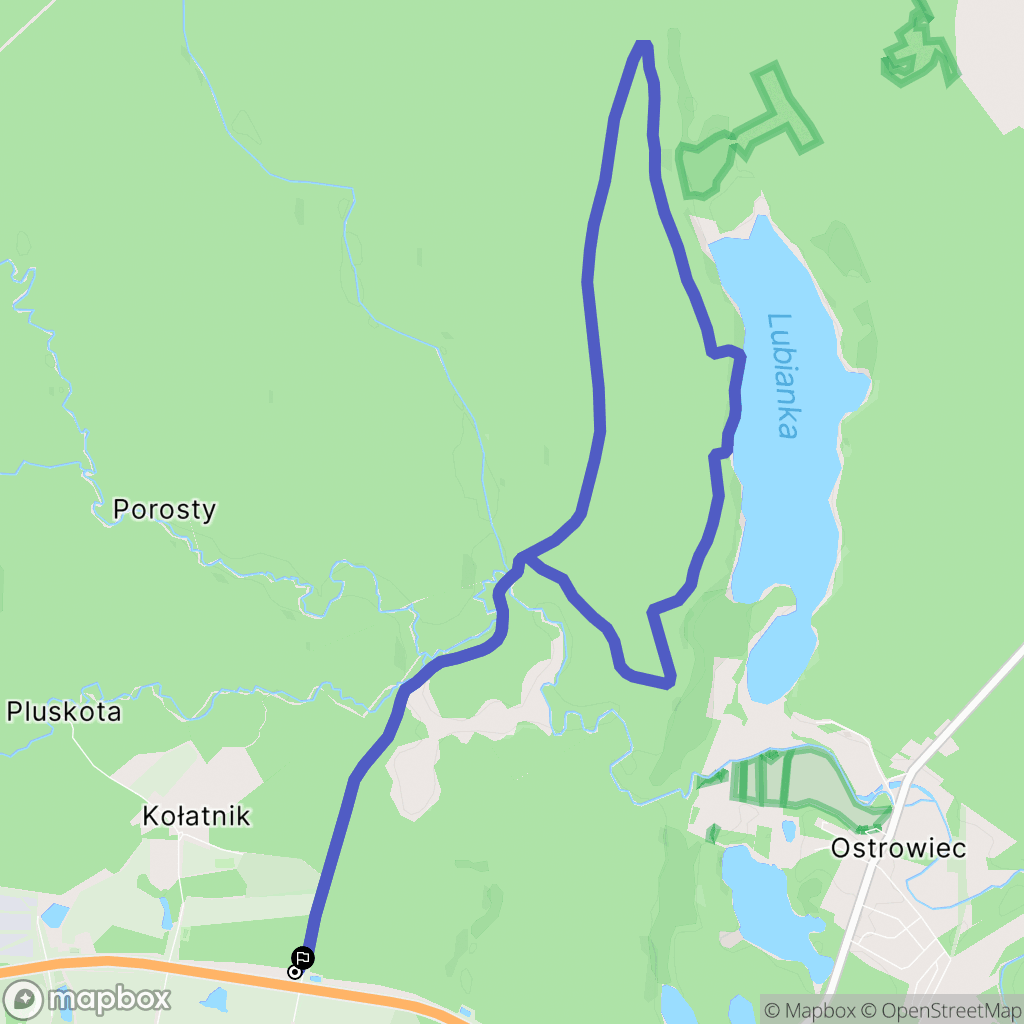 Wałcz: mapa trasy - Poland