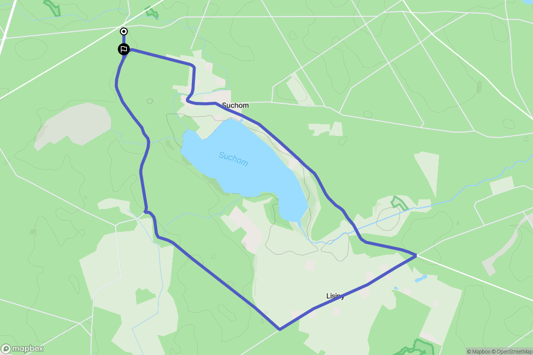 Suchom: mapa trasy - Poland