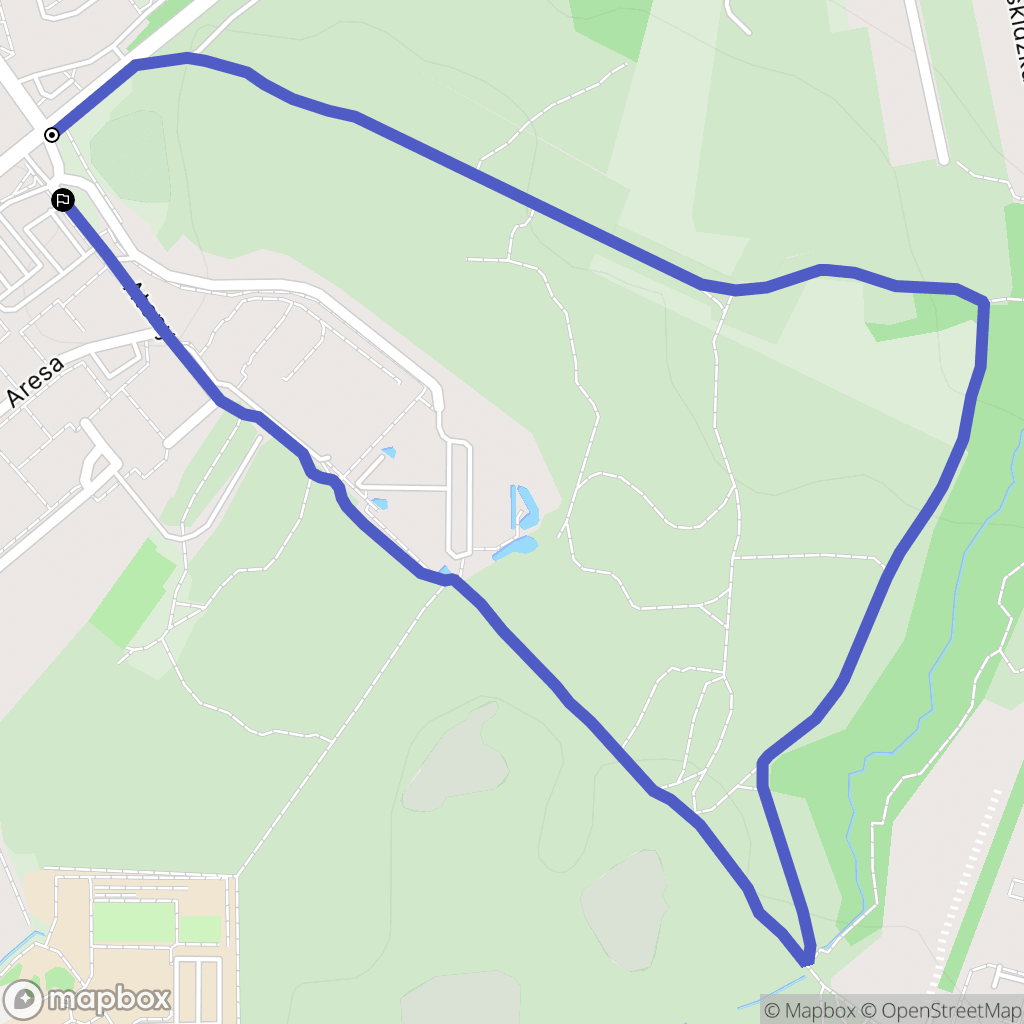 Kowale: mapa trasy - Poland