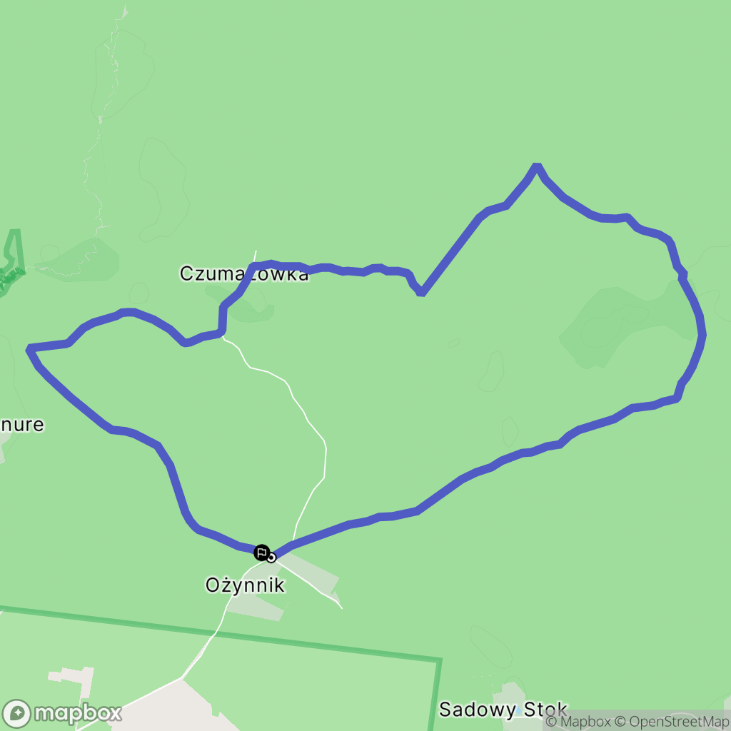 Ożynnik: mapa trasy - Poland