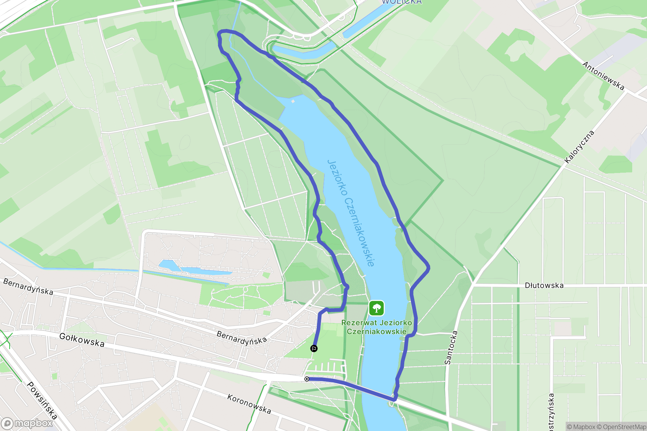 Warszawa: mapa trasy - Poland