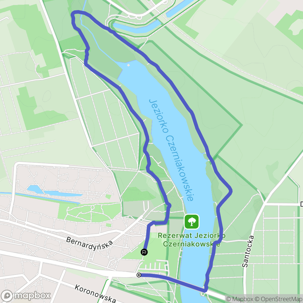 Warszawa: mapa trasy - Poland