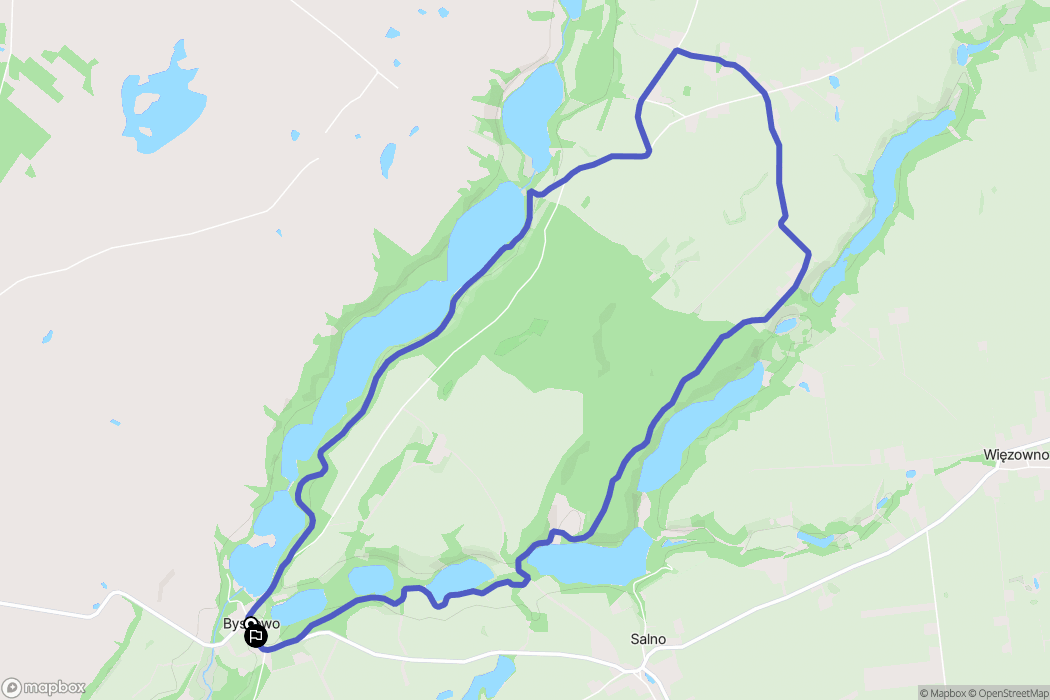 Byszewo: mapa trasy - Poland