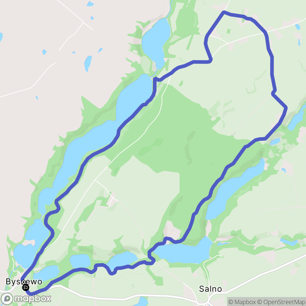 Byszewo: mapa trasy - Poland