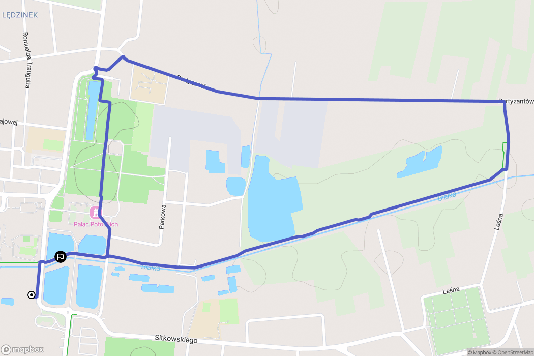Radzyń Podlaski: mapa trasy - Poland