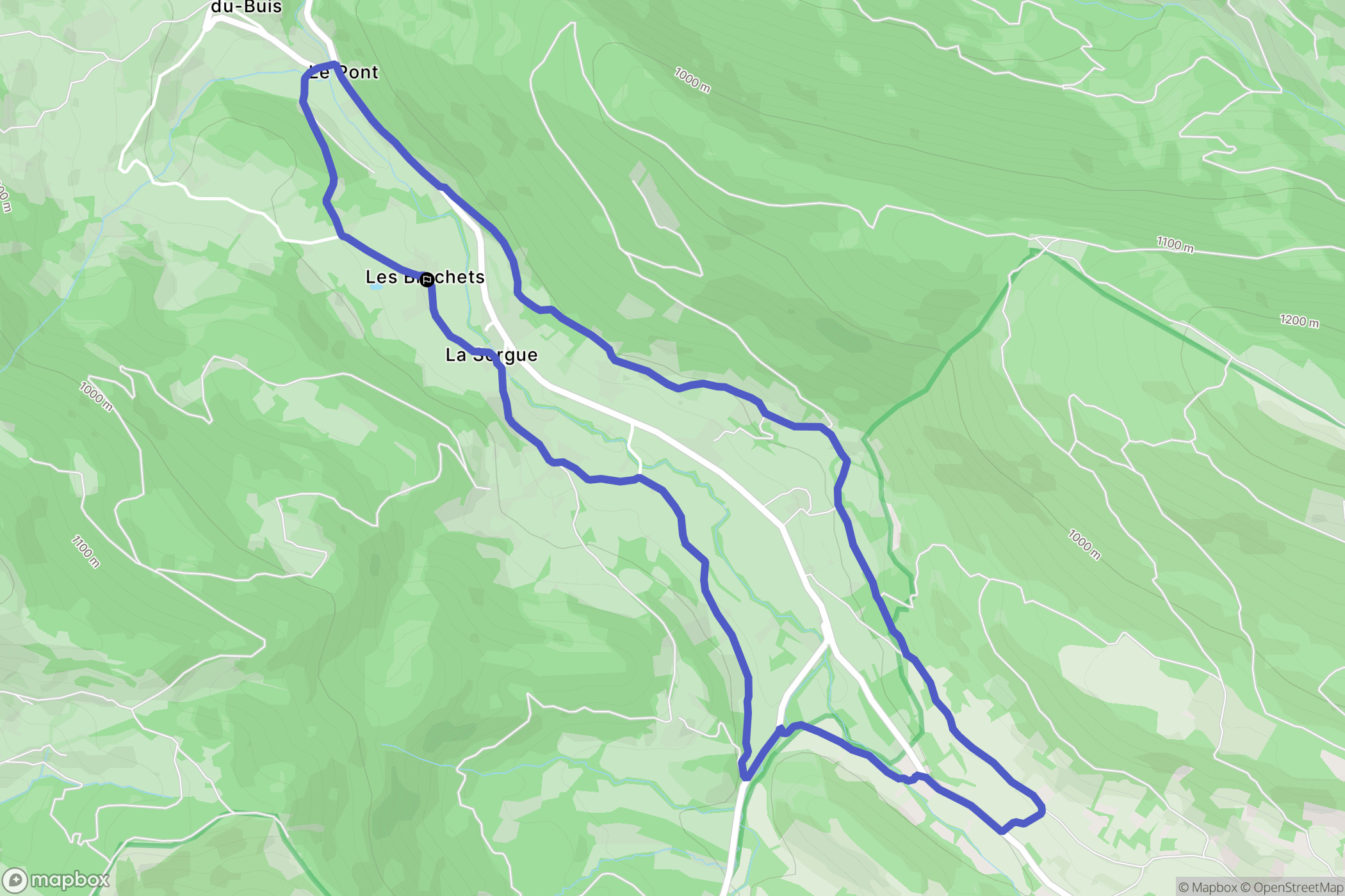La Rochette-du-Buis : carte du parcours de randonnée - France