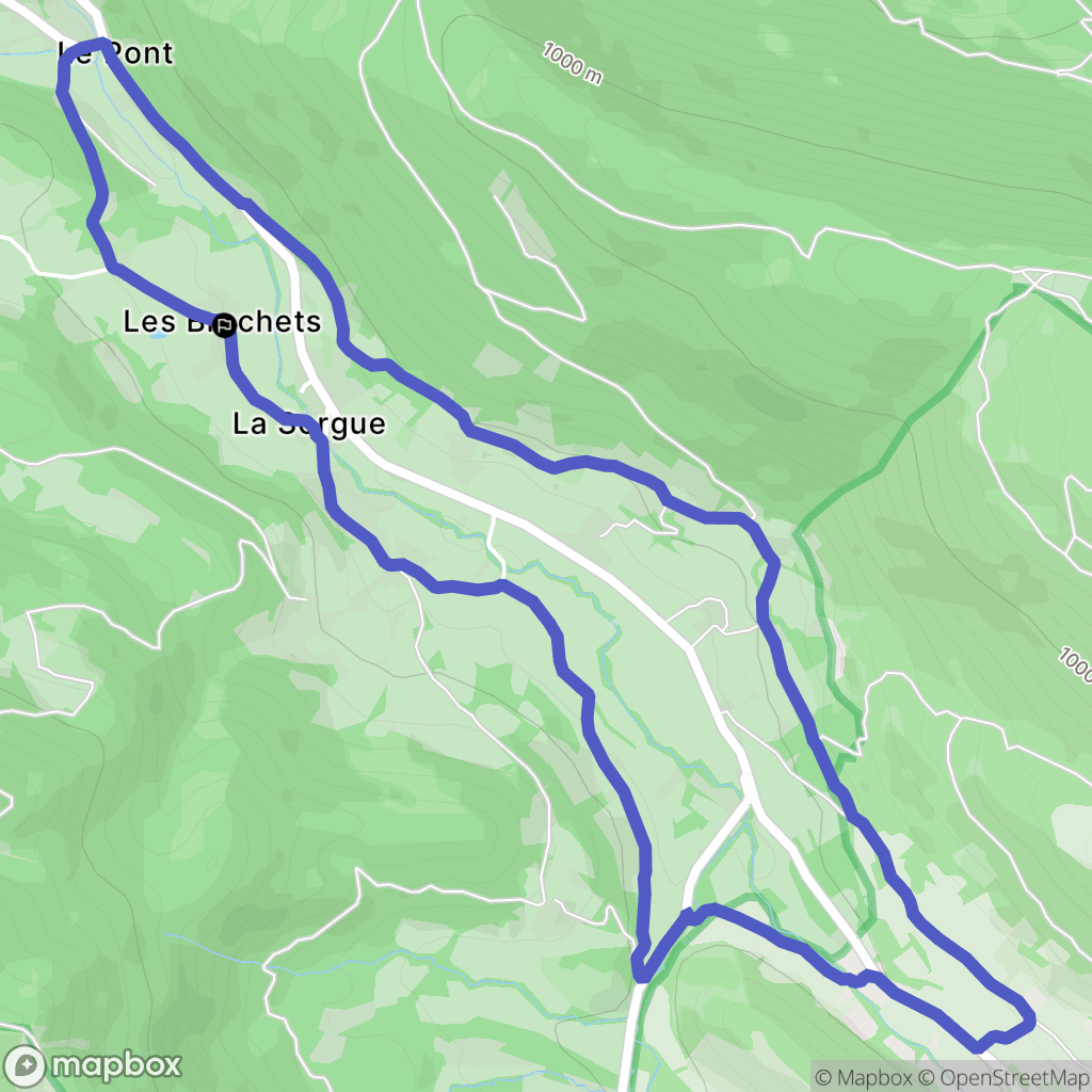 La Rochette-du-Buis : carte du parcours de randonnée - France