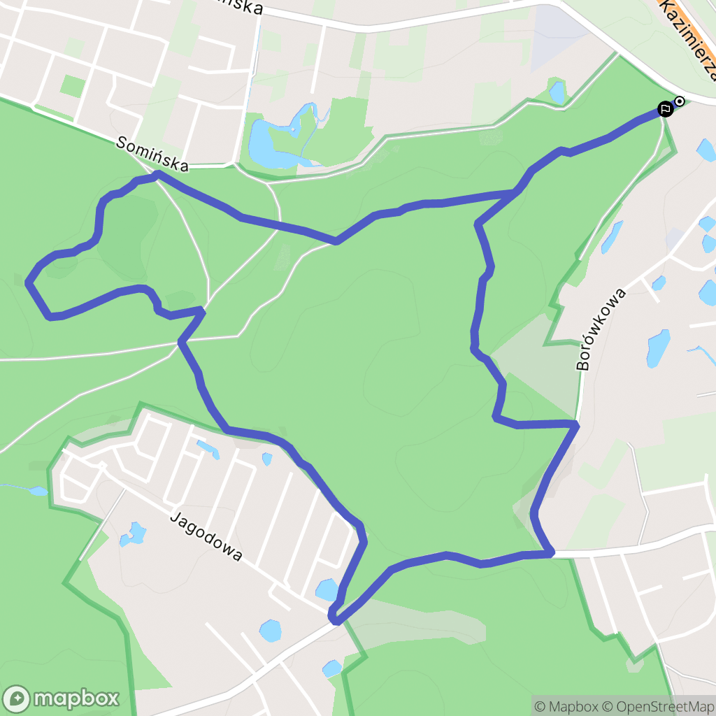 Otomin: mapa trasy - Poland