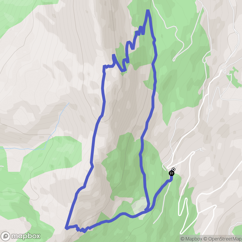 Gap : carte du parcours de randonnée - France