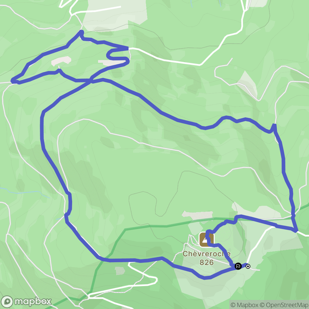 Vagney : carte du parcours de randonnée - France
