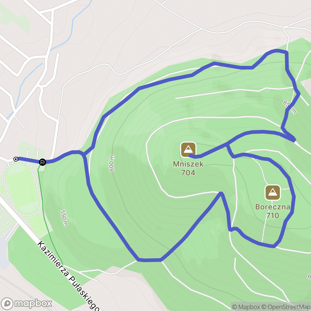 Boguszów-Gorce: mapa trasy - Poland