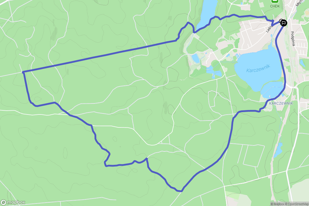 Chodzież: mapa trasy - Poland